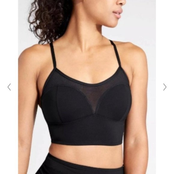 Athleta Other - Athleta Mesh Bralette Bikini Top size S Black